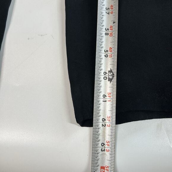 Cabi Black Grace Sleeveless Jumpsuit Size 6 Gold Zipper With Pockets Minimalist - Picture 8 of 11